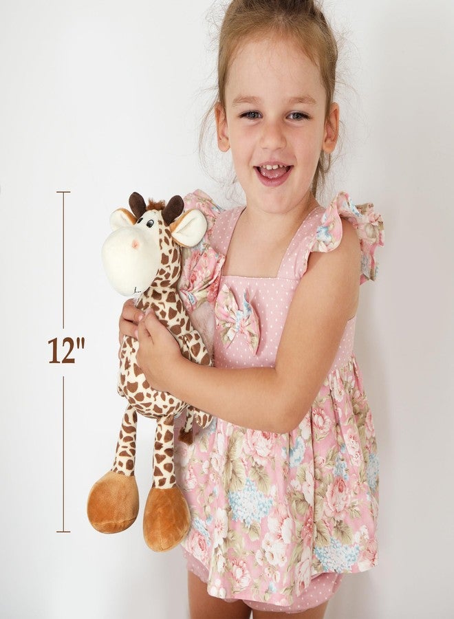 BenBen Giraffe Stuffed Animal, 12” Baby Giraffe Plush Toy, Cute Plushies Gift for Kids Boys Girls Baby Shower, Easter Decoration - Image 4